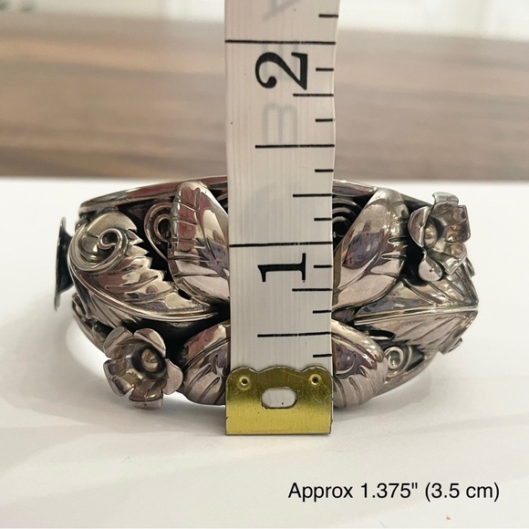 Domingo Sterling Silver Butterfly Turquoise Cuff Bracelet - Picture 9 of 13